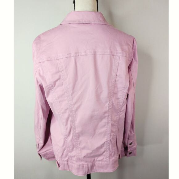Chico's‎ Soft Pink Button Down Jacket Women's Large Coastal Travels Casual - Picture 9 of 14